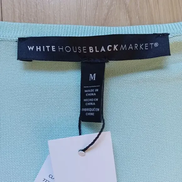 White House Black Market Ombre Tank Teal M NWT - Picture 4 of 9